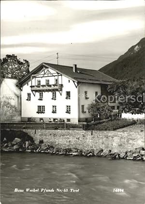Bild des Verkufers fr Postkarte Carte Postale Pfunds Haus Waibel am Fluss zum Verkauf von Versandhandel Boeger