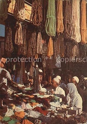 Postkarte Carte Postale Schmuck Ketten Markt Saudia Saudi Arabia