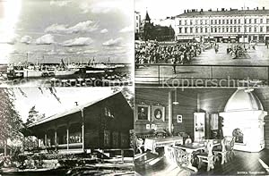 Bild des Verkufers fr Postkarte Carte Postale Kotka Hafen Markt Langinkoskis Htte zum Verkauf von Versandhandel Boeger