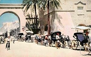 Postkarte Carte Postale Tripolis Libyen Carriages Old Town