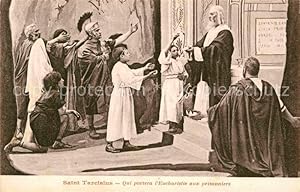 Bild des Verkufers fr Postkarte Carte Postale Christentum Saint Tarcisius Eucharistie Prisonniers zum Verkauf von Versandhandel Boeger