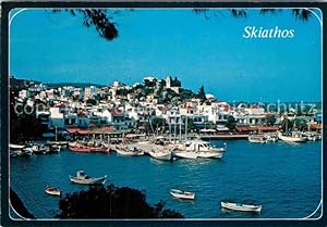 Postkarte Carte Postale Skiathos Hafen