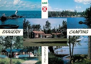 Postkarte Carte Postale Finnerödja Skagern Camping Batar Sauna Cafe och Servicebutik