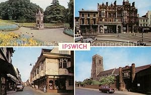 Postkarte Carte Postale Ipswich The Arboretum Butter Market and Ancient House Lloyds Avenue Wolse...