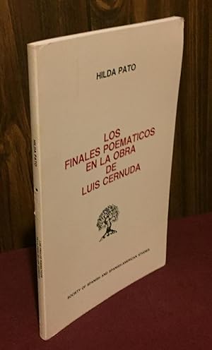 Seller image for Los finales poematicos en la obra de Luis Cernuda for sale by Palimpsest Scholarly Books & Services