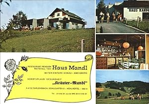 Image du vendeur pour Postkarte Carte Postale Sarleinsbach Restaurant Pension Haus Mandl Reitstall Ferienpark Donau Kruter-Mandl Taxi Pferdekutsc mis en vente par Versandhandel Boeger