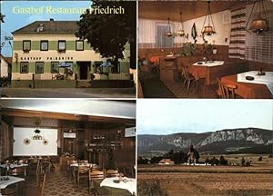 Postkarte Carte Postale Muthmannsdorf Winzendorf Gasthof Restaurant Friedrich Panorama