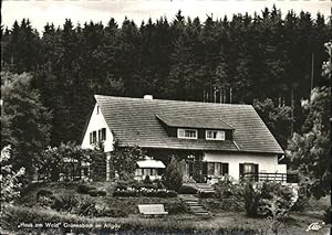 Postkarte Carte Postale Grönenbach Bad Haus am Wald