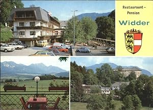 Seller image for Postkarte Carte Postale Hollenburg Restaurant Pension Widder Rosental Alpenblick Wappen for sale by Versandhandel Boeger