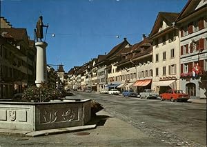 Bild des Verkufers fr Postkarte Carte Postale Willisau Brunnen zum Verkauf von Versandhandel Boeger