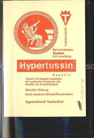 Image du vendeur pour Postkarte Carte Postale Gesundheit Medizin Hypertussin Husten mis en vente par Versandhandel Boeger