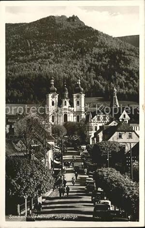Postkarte Carte Postale Haindorf Tschechien Isergebirge Sommerfrische Klosterkirche