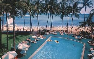 Seller image for Postkarte Carte Postale Honolulu Waikiki Beach Outrigger Hotels Swimming Pool for sale by Versandhandel Boeger