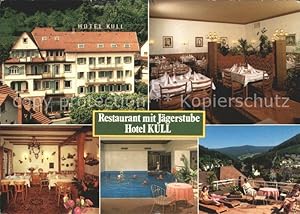 Seller image for Postkarte Carte Postale Bad Herrenalb Restaurant mit Jgerstube Hotel Kull for sale by Versandhandel Boeger