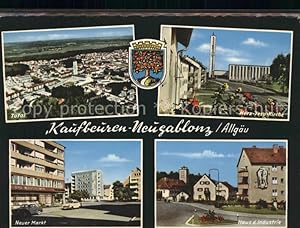 Seller image for Postkarte Carte Postale Neugablonz Neuer Markt Haus der Industrie Herz-Jesu-Kirche for sale by Versandhandel Boeger