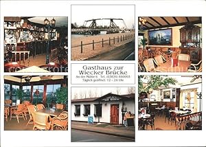 Postkarte Carte Postale Wieck Greifswald Gasthaus zur Wiecker Brücke