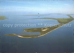 Bild des Verkufers fr Postkarte Carte Postale Insel Sylt Fliegeraufnahme Insel Amrum Fhr Festland zum Verkauf von Versandhandel Boeger