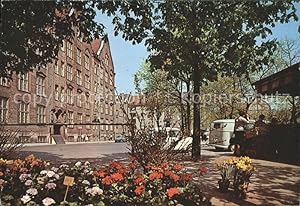 Postkarte Carte Postale Schwabing München Elisabethplatz mit Gewerbeschule