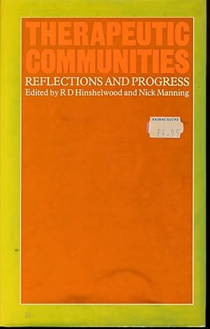 Bild des Verkufers fr Therapeutic communities. Reflections and progress. zum Verkauf von Fundus-Online GbR Borkert Schwarz Zerfa