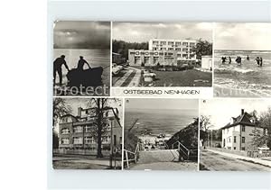 Postkarte Carte Postale Nienhagen Ostseebad Fischer Strand FDGB Erholungsheim Seestern Solidaarität