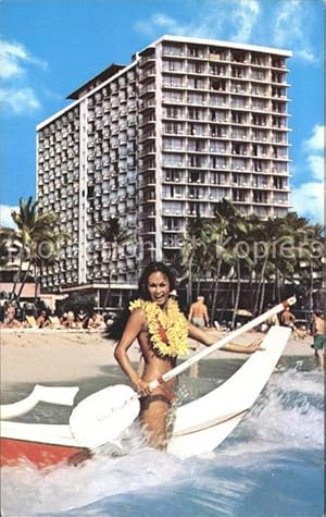 Seller image for Postkarte Carte Postale Honolulu Outrigger Hotel for sale by Versandhandel Boeger