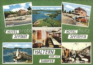 Postkarte Carte Postale Haltern See Hotel Seehof Südufer Hotel Seestern Anlegestelle Seehof Kegel...