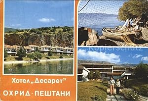 Postkarte Carte Postale Ohrid Ferienhäuser Boote