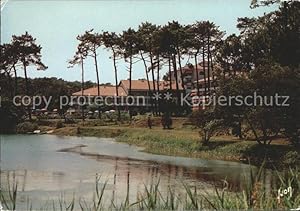 Postkarte Carte Postale Anglet Interhotel de Chiberta et du Golf Le Lac et la Foret