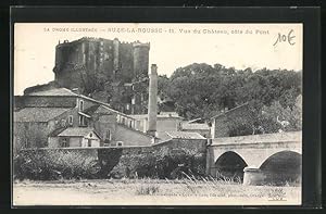 Carte postale Suze-la-Rousse, Vue du Chateau, coté du Pont