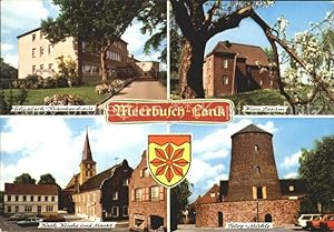 Postkarte Carte Postale Lank-Latum Krankenhaus Haus Latum Mühle Kirche Markt Wappen