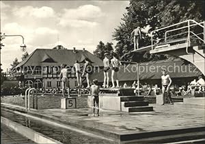 Postkarte Carte Postale Treuenbrietzen Badeanstalt Schwimmbad