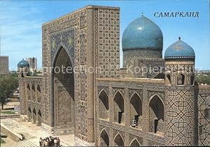 Bild des Verkufers fr Postkarte Carte Postale Samarkand Till Kari Madrasah zum Verkauf von Versandhandel Boeger