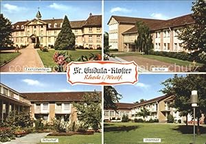 Postkarte Carte Postale Rhede Sankt Gudula Kloster Internat Schulhof