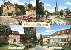 Postkarte Carte Postale Kerpen Rheinland Schloss Lörsfeld Stifts Platz Marien Hospital