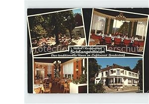 Bild des Verkufers fr Postkarte Carte Postale Bendestorf Hotel Restaurant Schlangenbaum Garten Gast und Speiseraum zum Verkauf von Versandhandel Boeger