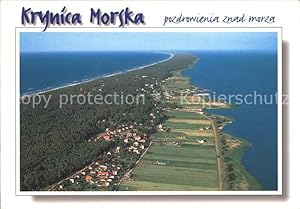 Postkarte Carte Postale Krynica Morska Ostseebad Ostpreussen Widok z lotu ptaka