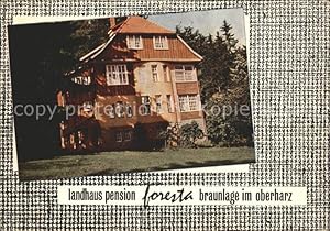 Bild des Verkufers fr Postkarte Carte Postale Braunlage Landhaus Pension Foresta zum Verkauf von Versandhandel Boeger