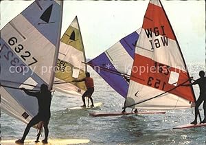 Postkarte Carte Postale Segeln Windsurfen Balaton