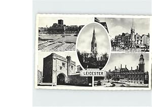 Seller image for Postkarte Carte Postale Leicester Jewry Wall and Roman Forum Clock Tower Newarke Gateway Municipal Buildings for sale by Versandhandel Boeger