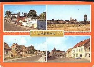 Postkarte Carte Postale Lassan Hafen Wolgaster Strasse Markt