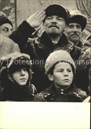 Bild des Verkufers fr Postkarte Carte Postale Politik Geschichte Wladimir Iljitsch Lenin Red Square Celebration Great October Socialist Revolution 1919 zum Verkauf von Versandhandel Boeger