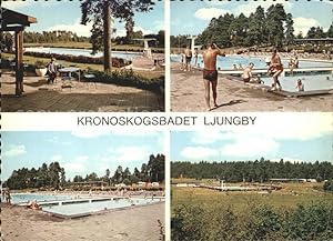 Postkarte Carte Postale Ljungby Freibad