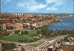Postkarte Carte Postale Stockholm Utsikt över Kungsholmen och City Fliegeraufnahme
