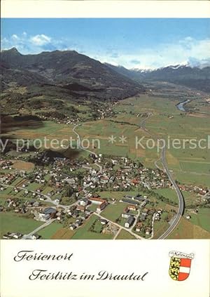 Postkarte Carte Postale Feistritz Drau Kärnten Sommerfrische mit Staff Erholungsgebiet Drautal Fl...