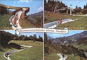 Postkarte Carte Postale Verditz Afritz Sommerrodelbahn