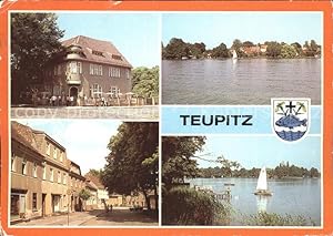 Bild des Verkufers fr Postkarte Carte Postale Teupitz Gaststtte Schenk von Landsberg Teilansicht Markt Teupitzsee zum Verkauf von Versandhandel Boeger