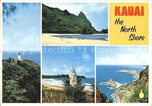 Imagen del vendedor de Postkarte Carte Postale Hawaii US-State Nordkste Kauai Leuchtturm Strand a la venta por Versandhandel Boeger