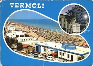 Bild des Verkufers fr Postkarte Carte Postale Termoli Panorama Strand Hotel Denkmal Statue zum Verkauf von Versandhandel Boeger