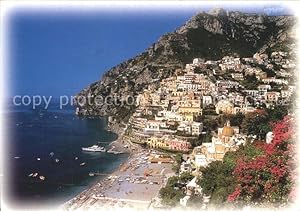 Bild des Verkufers fr Postkarte Carte Postale Positano Salerno Patrimonio dell Umanita costiera Amalfitana spiaggia zum Verkauf von Versandhandel Boeger