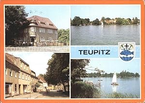 Bild des Verkufers fr Postkarte Carte Postale Teupitz Markt Teupitzsee Gaststtte Schenk von Landsberg zum Verkauf von Versandhandel Boeger